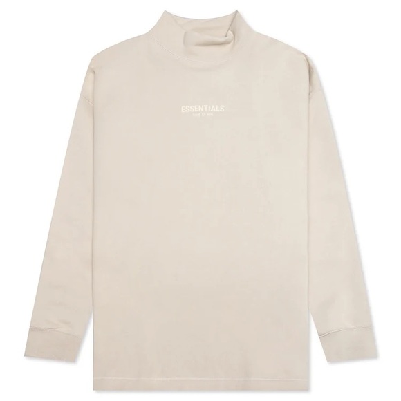 FEAR OF GOD ESSENTIALS ESSENTIALS RELAXED MOCKNECK - EGG SHELL - Picture 1 of 6